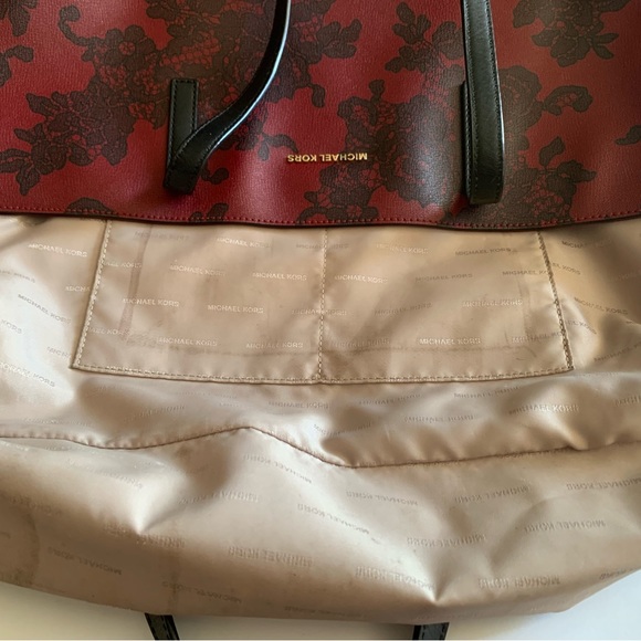 Michael Kors Cherry Lace Leather Purse - Picture 8 of 13